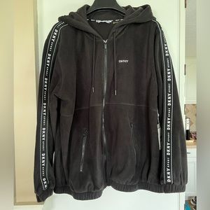 DKNY Womans fleece Hoodie Jacket